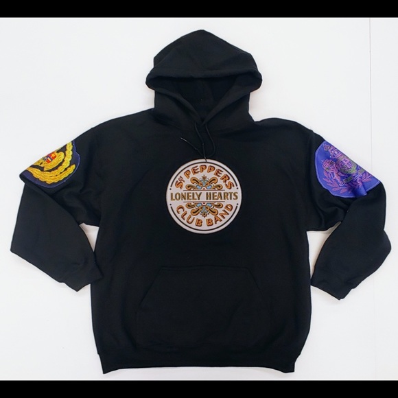 Beatles Upcycled custom hoodie unisex - Picture 5 of 5